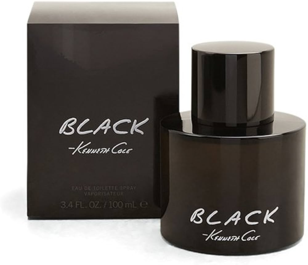 Kenneth Cole Black 3.4oz EDT for men – fresh, woody, and sophisticated fragrance in a sleek bottle
