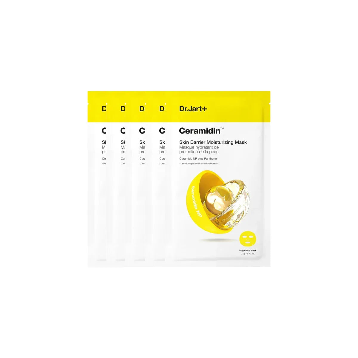 Dr. Jart Skin Barrier Moisturizing Mask 5 pcs hydrating ceramide sheet mask for sensitive skin