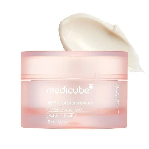 Medicube Triple Collagen Cream 1.69 oz hydrating firming moisturizer with triple collagen complex
