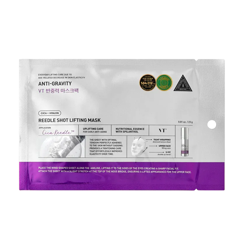VT Reedle Shot Lifting Mask firming collagen microneedle sheet mask for elasticity and smoothness