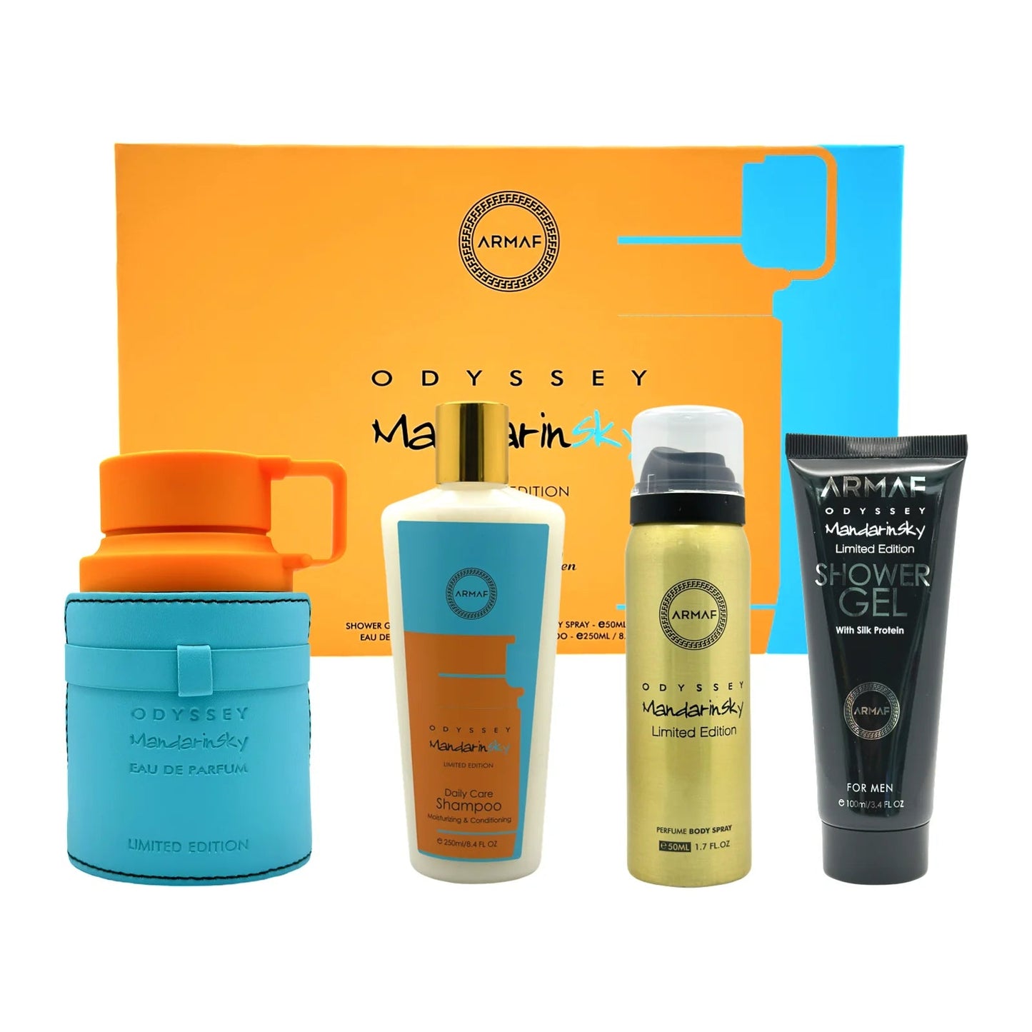 Armaf Odyssey Mandarin Sky 3pc Set 3.4oz EDP Unisex – luxury citrus fragrance