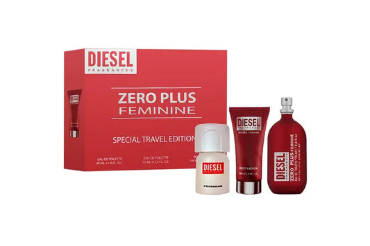 Diesel Set Zero Plus Rojo Femenino 3uds 2.5 Edt L