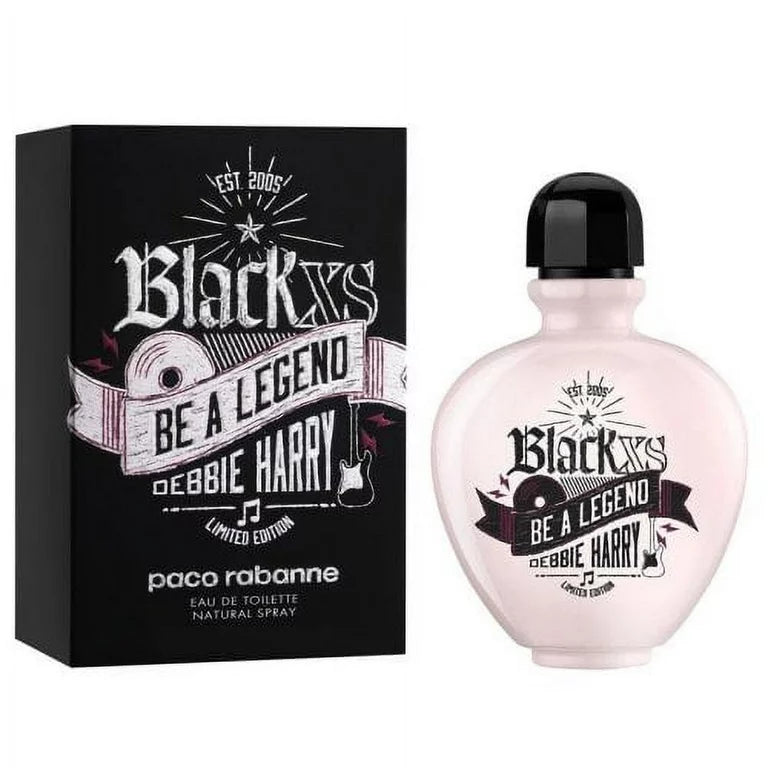 Paco Rabanne Black XS Be a Legend Ltd 2.7oz EDT for women – bold, fruity, and limited-edition fragrance in a sleek bottle