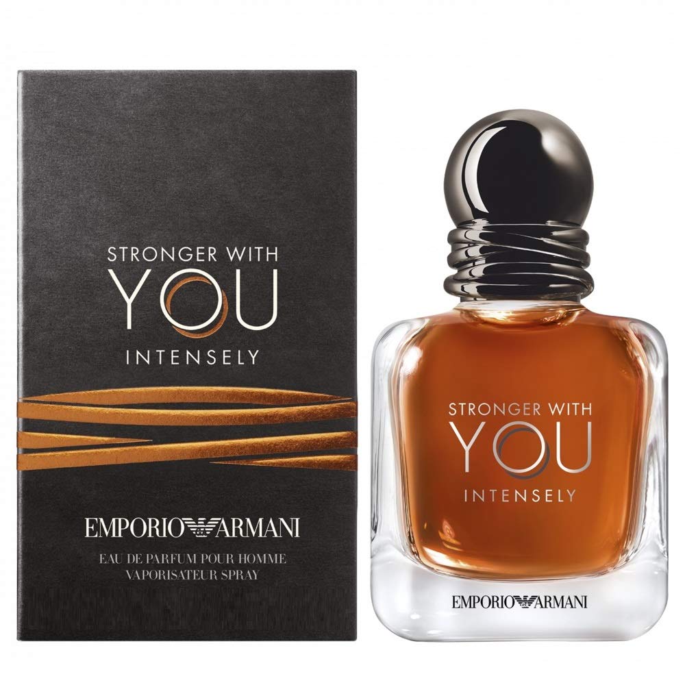 Giorgio Armani Stronger With You Intensely 3.4oz EDP – warm, aromatic fragrance for men