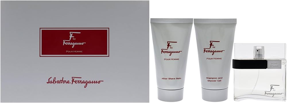 Salvatore Ferragamo Set F pour Homme 3pcs 3.4 Edt M