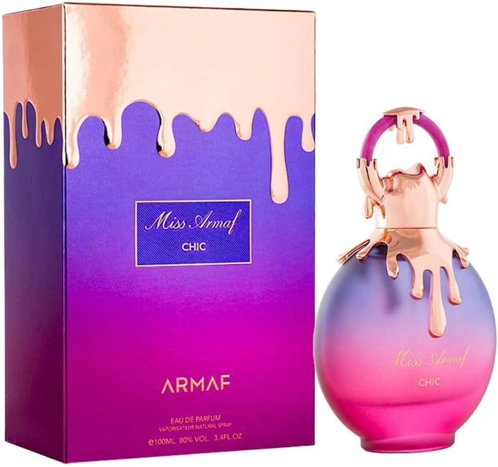 Armaf Miss Chic 3.4oz EDP for women – elegant, floral, and sophisticated fragrance in a sleek bottle