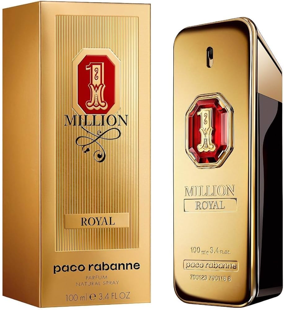 Paco Rabanne One Million Royal Parfum 3.4oz EDP for men – bold, spicy, and luxurious fragrance in a sleek bottle