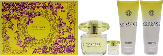 Versace Yellow Diamond 3.0 Edt Set 4pc L