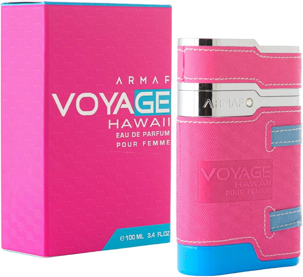 Armaf Voyage Hawaii 3.4oz EDP Unisex – tropical, fresh, and exotic fragrance in a stylish bottle