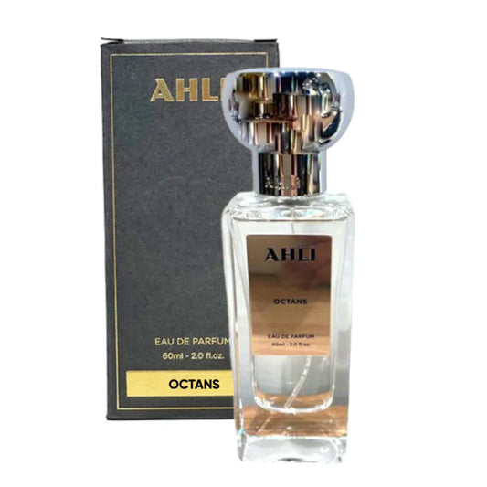 Ahli Octans 2.0 EDP Unisex – Bold Arabic fragrance with woody, oriental notes. Long-lasting niche perfume for men and women.