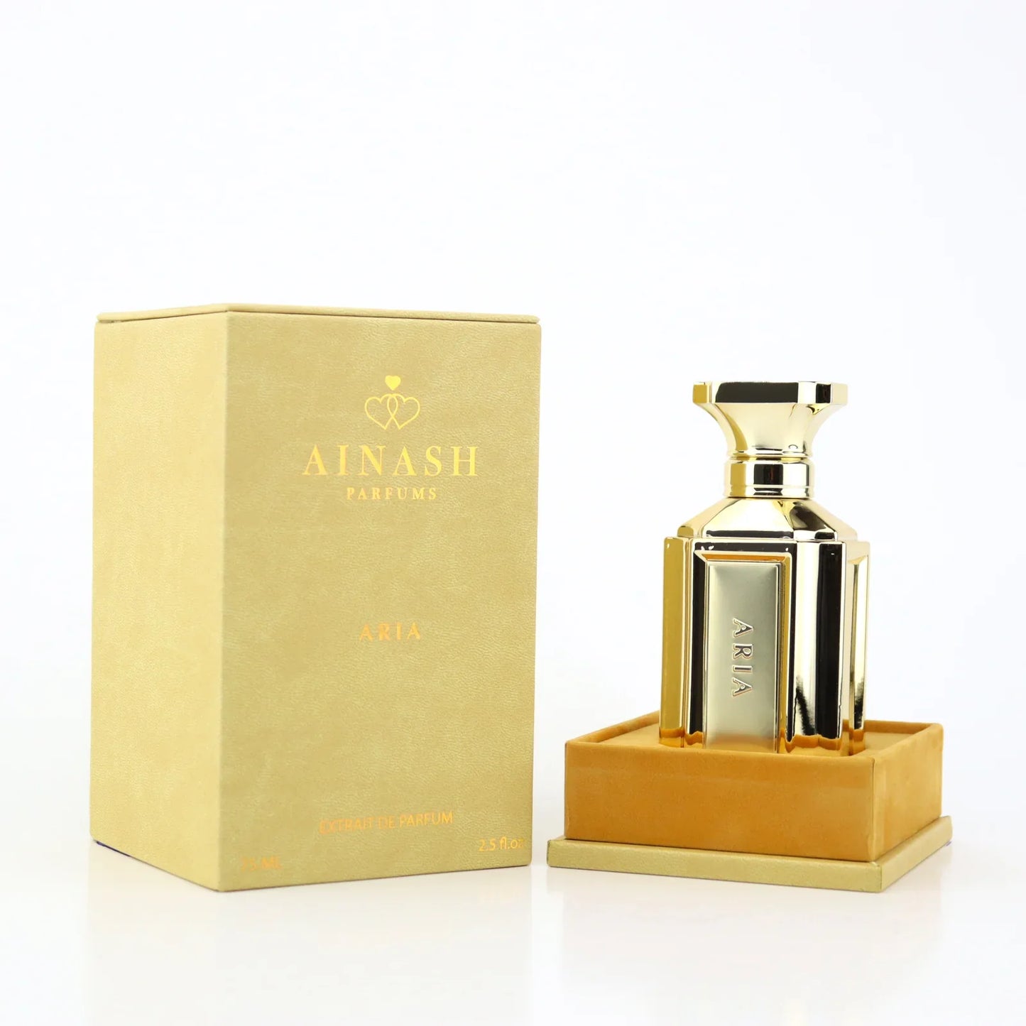 Ainash Aria perfume — premium floral and woody notes, 2.5 oz bottle