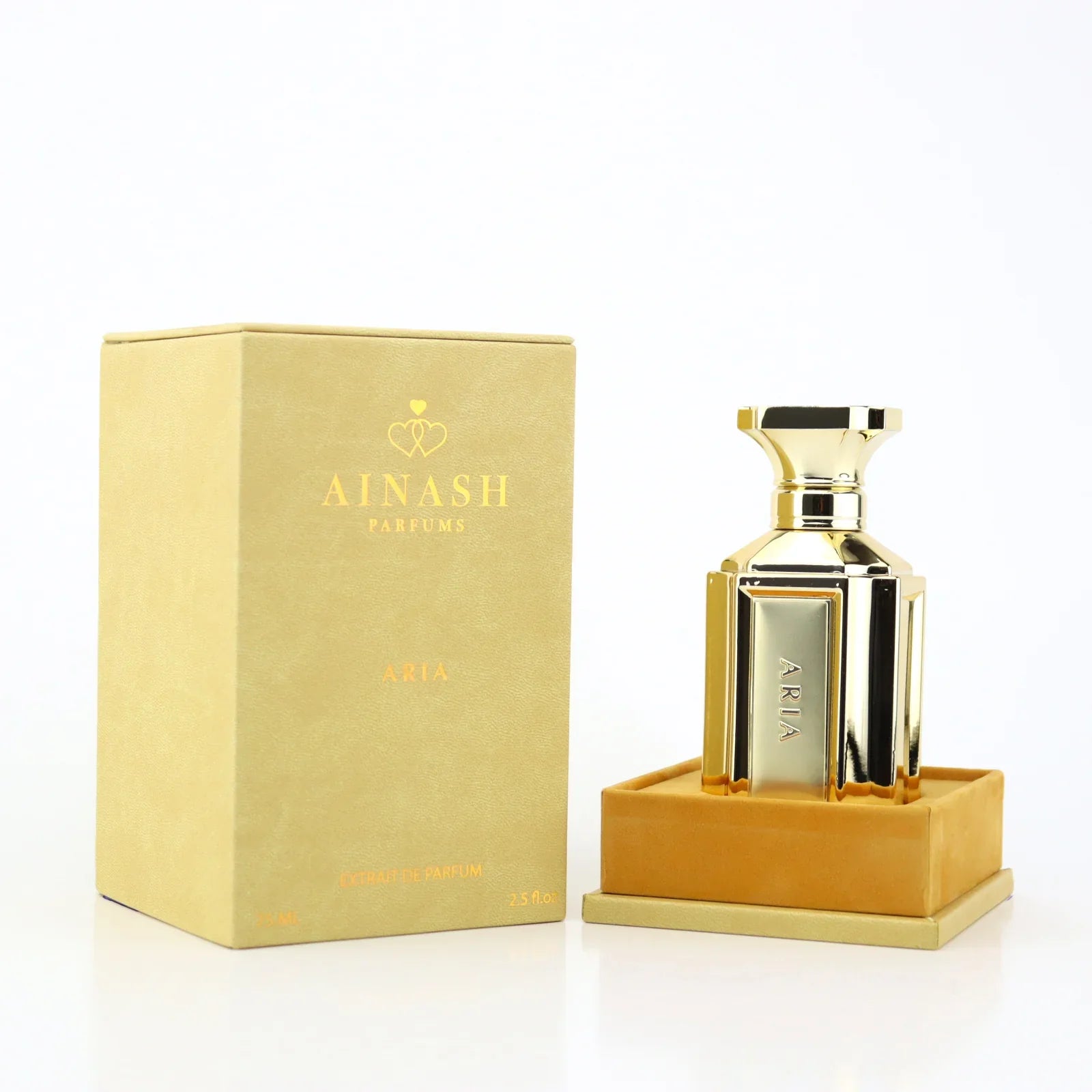 Ainash Aria perfume — premium floral and woody notes, 2.5 oz bottle