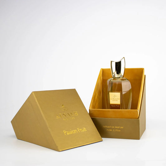 Ainash Parfums Passion Fruit 2.5 oz EDP Unisex – Exotic Fruity Fragrance with Passion Fruit Notes in a Sleek Modern Bottle