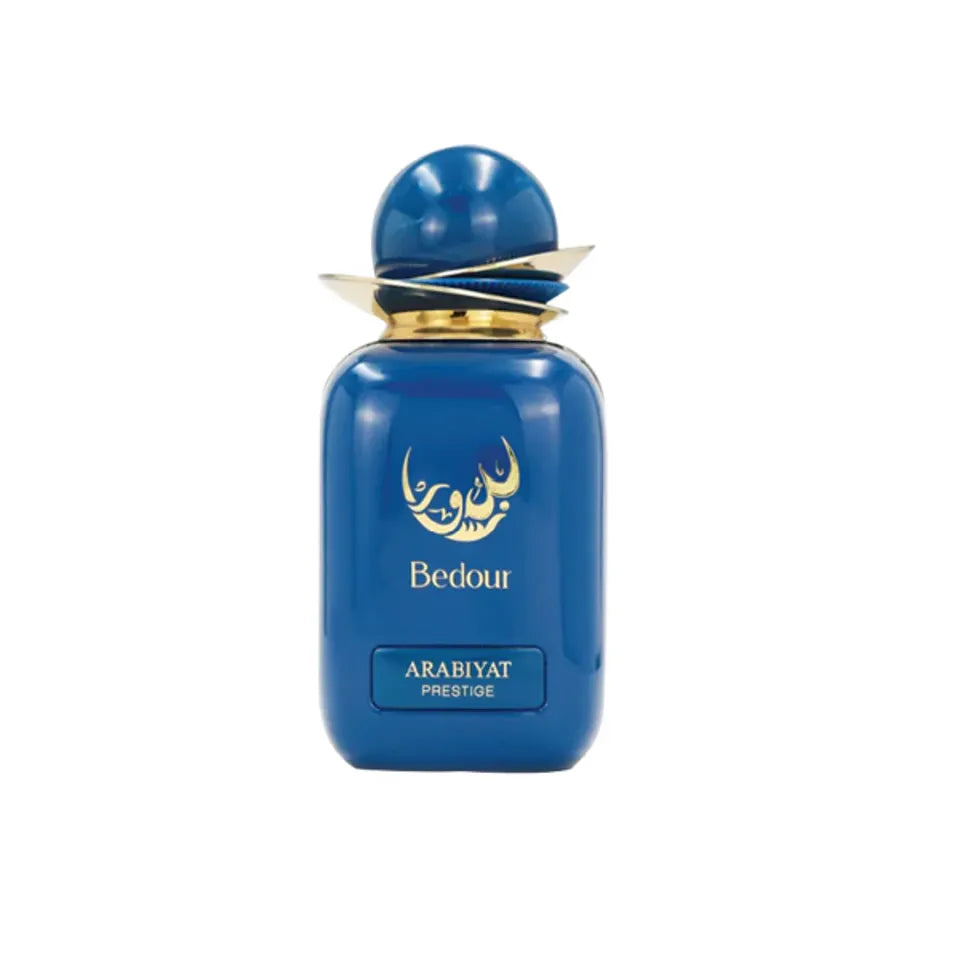 Arabiyat Prestige Bedour 3.4oz EDP unisex perfume bottle with rich sweet amber and musky scent