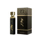 Arabiyat Prestige Raees Black 6.0 Edp, a luxury fragrance for men and women, is showcased with its packaging and bottle.