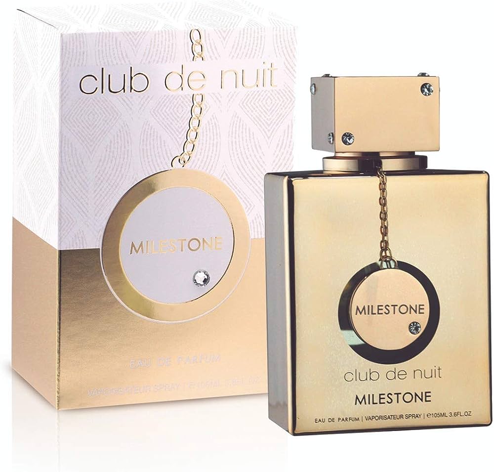 Milestone Club de Nuit perfume bottle and packaging on a white background
