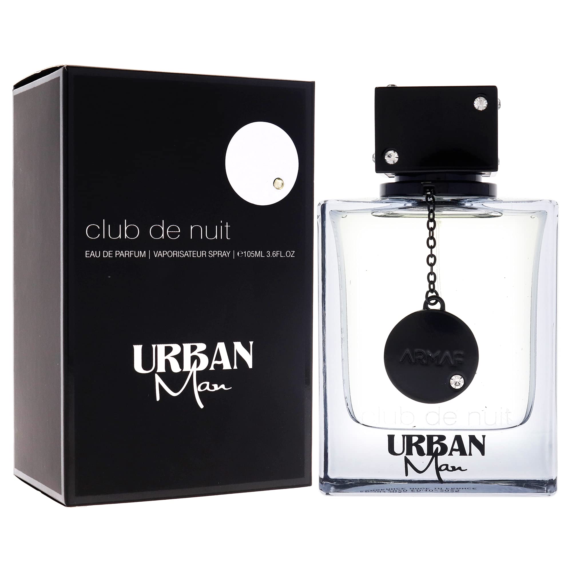 Urban Man perfume bottle and packaging on a white background