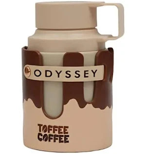 Armaf Odyssey Toffee Coffee 3.4 oz Eau de Parfum unisex bottle, sweet coffee toffee gourmand fragrance with musky notes