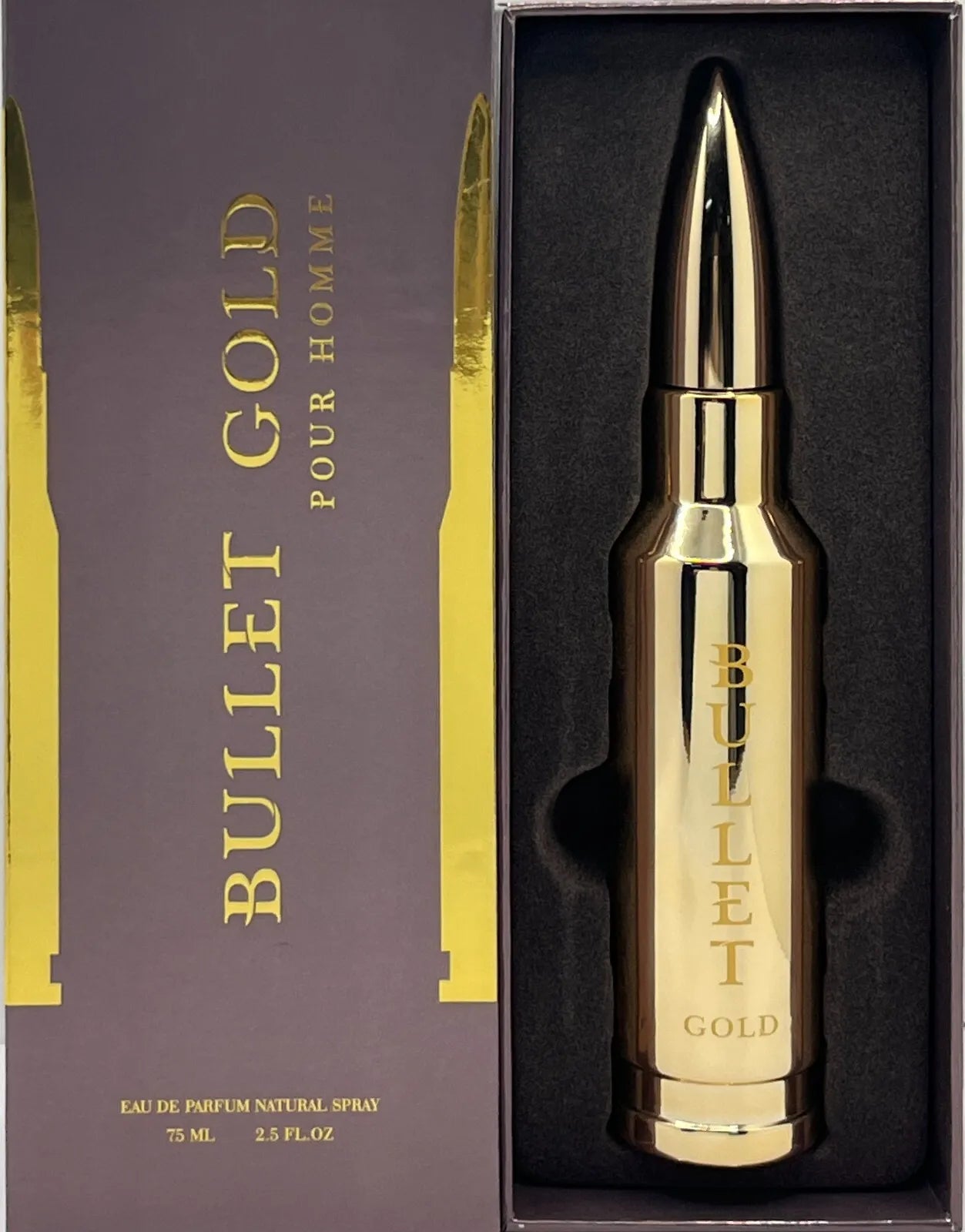 BB Bullet Gold men’s perfume 2.5 oz bold warm aromatic woody fragrance