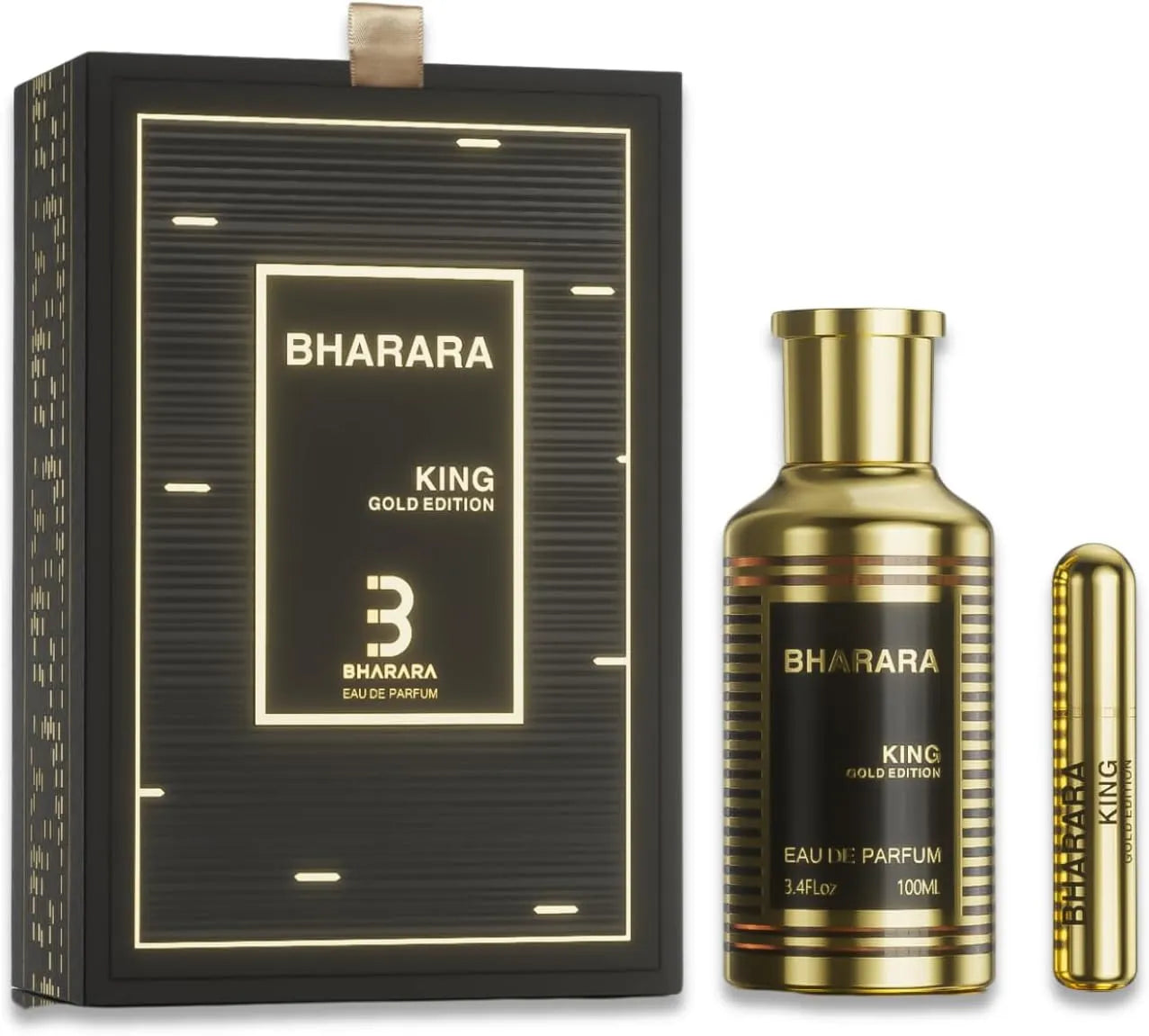 Bharara King Gold men’s perfume 3.4 oz luxury warm aromatic woody fragrance