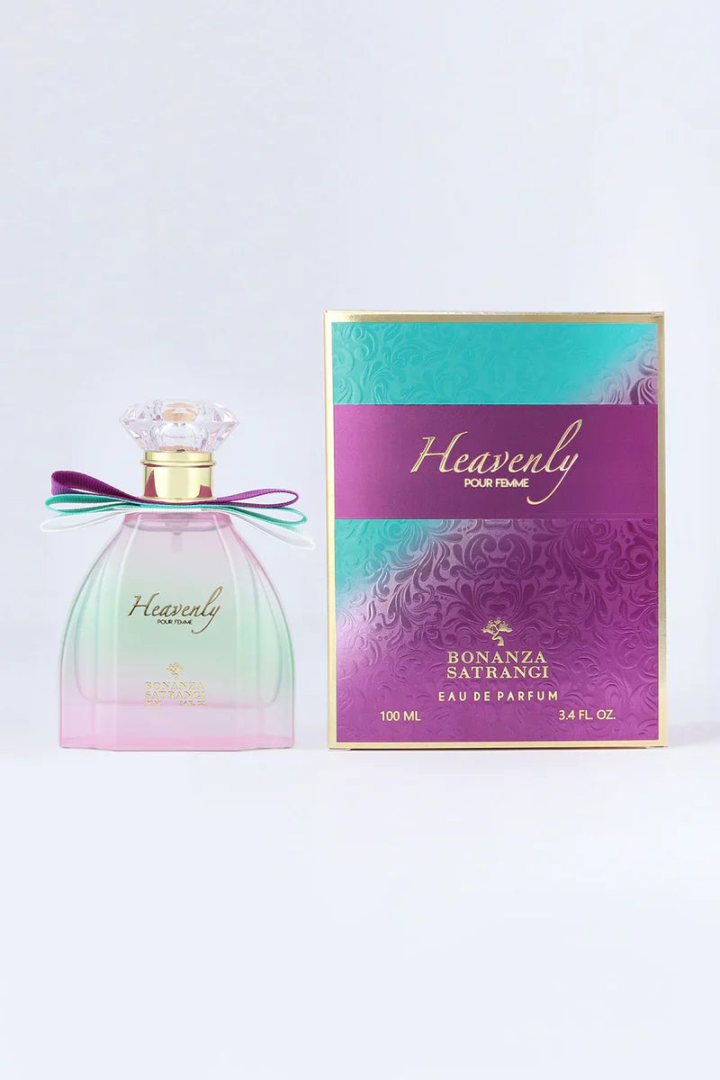 Bonanza Satrangi Heavenly Pour Femme 3.4 EDP – Soft floral fragrance with musky and sweet notes. Long-lasting feminine scent.

