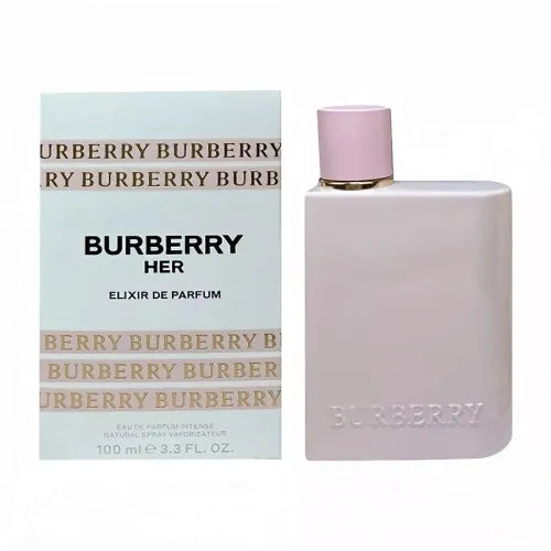 Burberry Her Elixir de Parfum 3.3 oz for women, luxurious sweet fruity floral fragrance with amber and vanilla musk