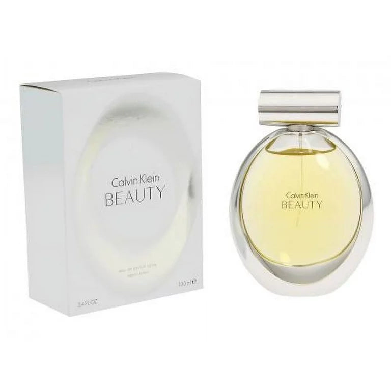 Calvin Klein Beauty perfume bottle and packaging on a white background