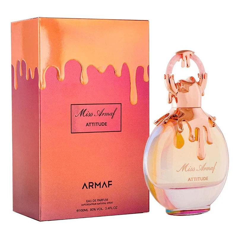 Armaf Miss Attitude 3.4oz EDP for women – bold, floral, and empowering fragrance in an elegant bottle