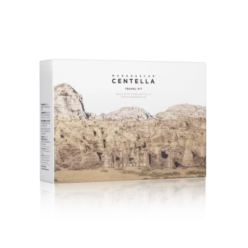 Centella Madagascar Travel Kit 5pcs soothing skincare travel set with Centella extract
