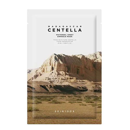 Centella Madagascar Watergel Sheet Ampoule Mask 25ml cooling hydrating hydrogel mask with Centella extract