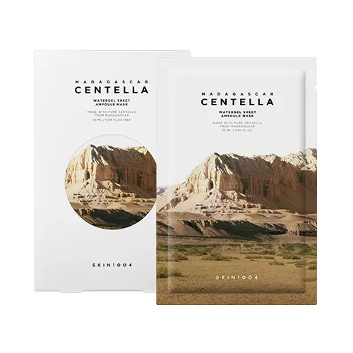 Centella Madagascar Watergel Sheet Ampoule Mask 25ml cooling hydrating hydrogel mask with Centella extract