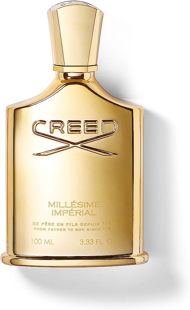 Creed Millesime Imperial 3.3 fl oz – luxury niche men’s and women’s perfume in a signature gold bottle, long-lasting Eau de Parfum with marine fruity notes.