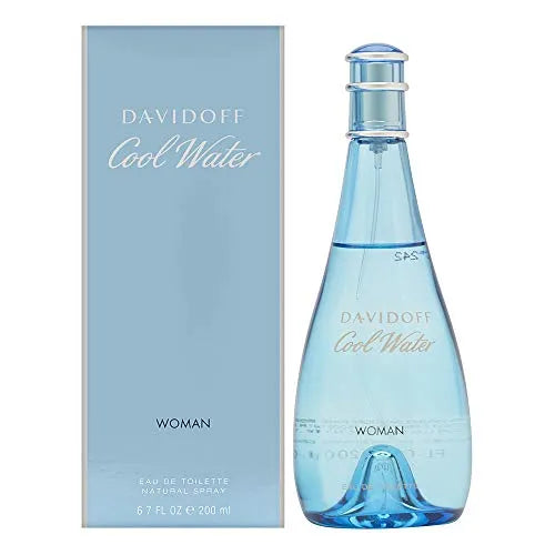 Davidoff Cool Water perfume bottle and packaging on a white background