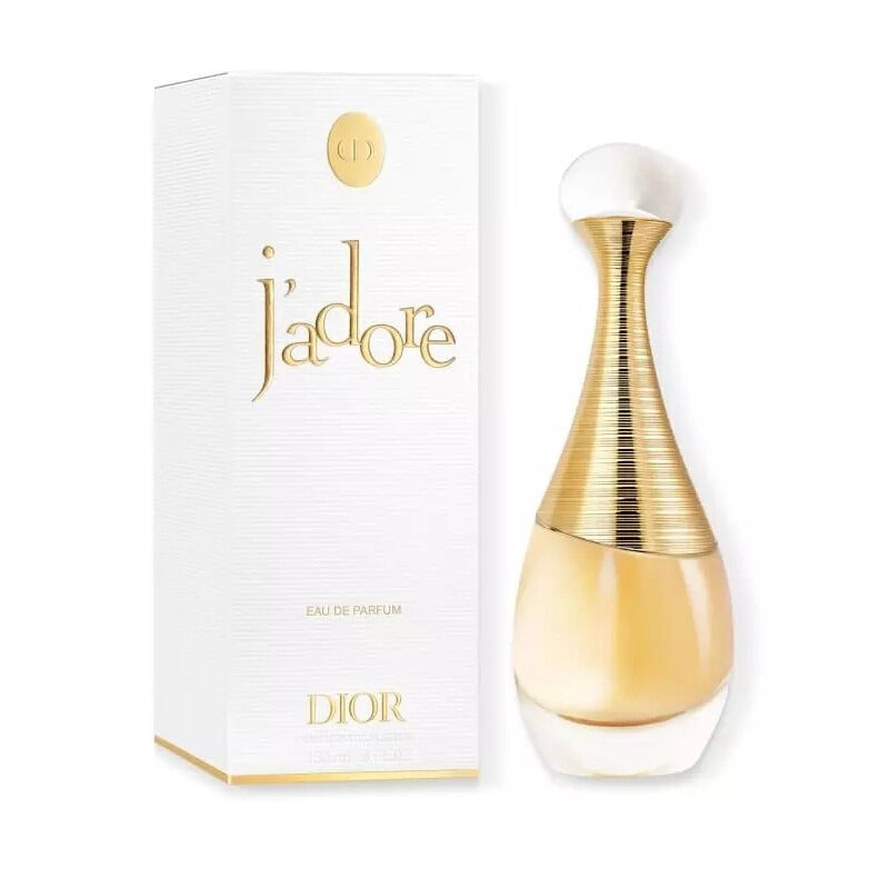 Dior Jadore perfume bottle and packaging on a white background