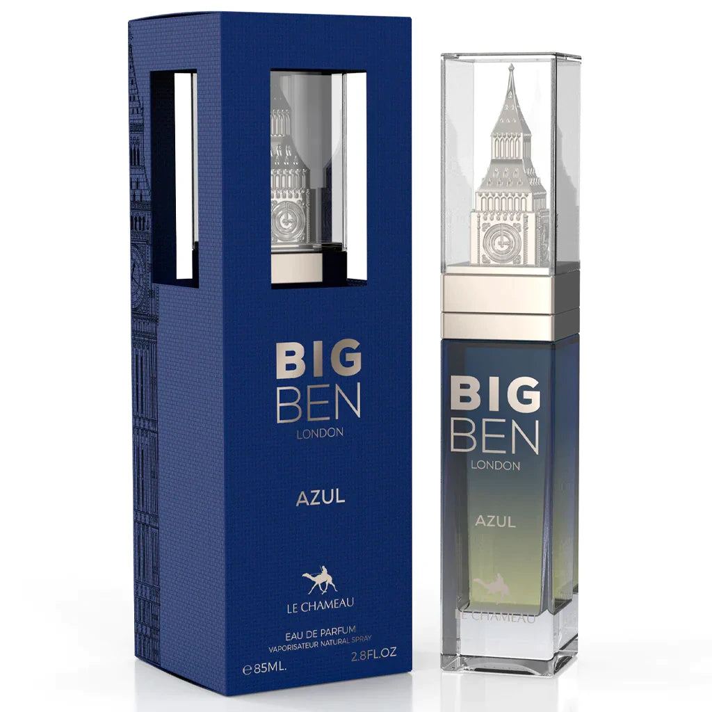 Emper Big Ben London Azul 2.8 oz EDP for Men – A bold, urban fragrance with fresh citrus, spicy woods, and masculine sophistication.