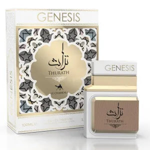 A product image showing the packaging and bottle of Emper Genesis Thurath 3.4 Edp for men.