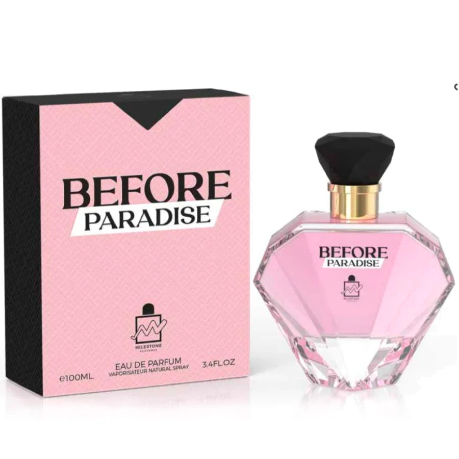Emper Milestone Before Paradise 3.4 EDP for Women – Elegant floral fruity perfume. Long-lasting, soft, and feminine fragrance.