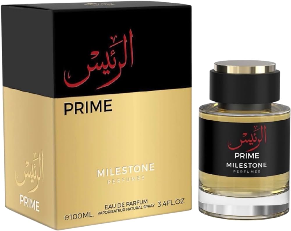 Emper Milestone Prime 3.4 EDP M – bold men’s perfume in a sleek bottle, long lasting Eau de Parfum with woody aromatic masculine notes.