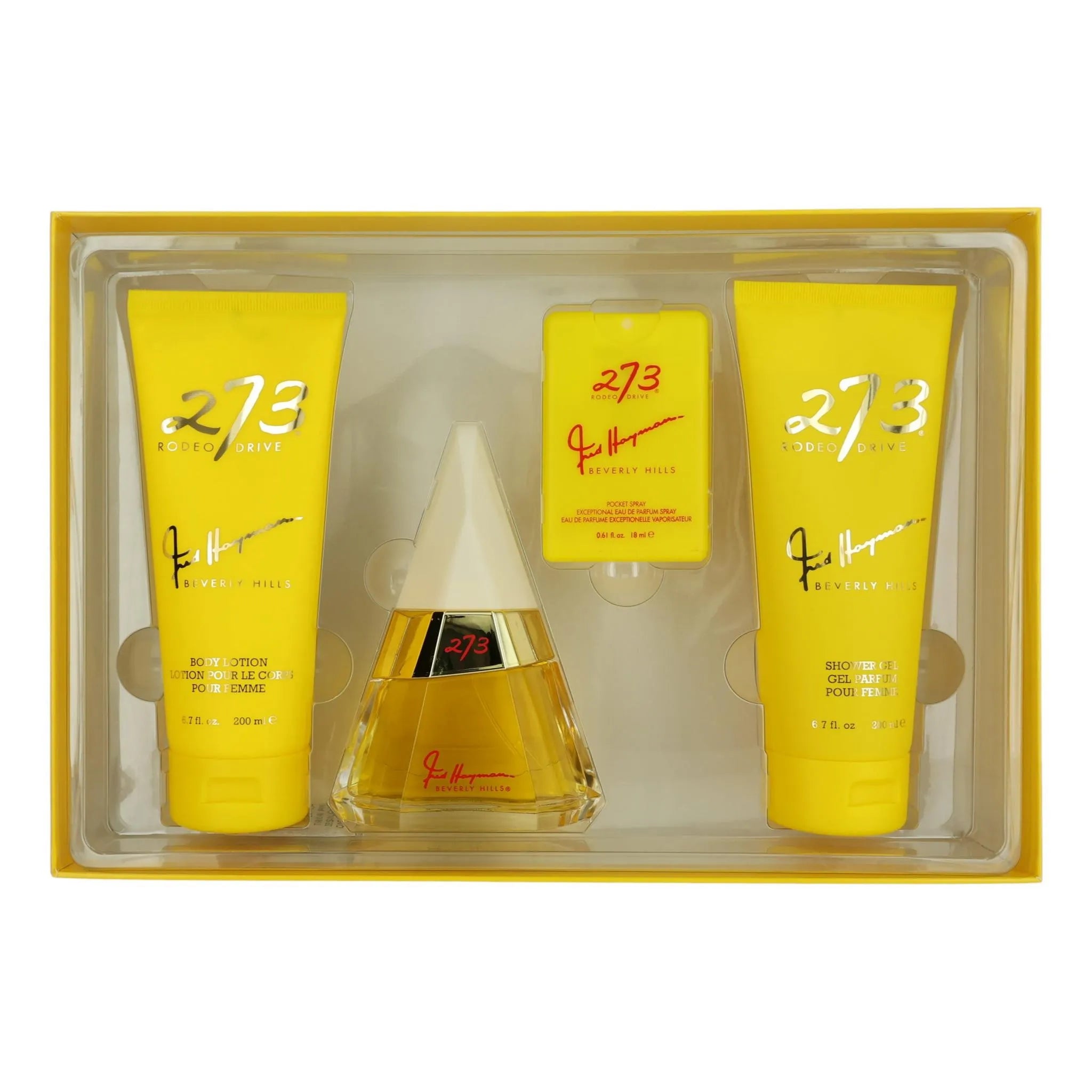 Fred Hayman 273 women’s perfume gift set 4 piece classic floral musky fragrance