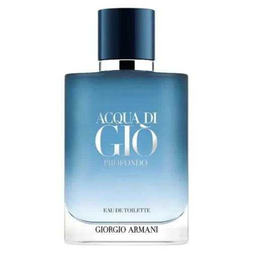 Giorgio Armani Acqua di Gio Profondo Eau de Toilette bottle on a white background
