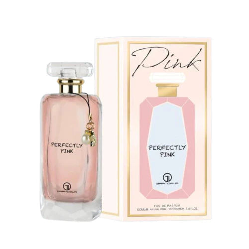 Grandeur Perfectly Pink 3.4 EDP L – long-lasting women’s perfume with floral fruity notes in a stylish pink bottle.
