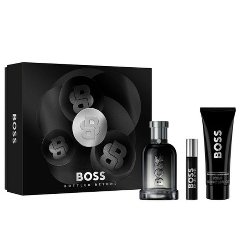 Hugo Boss Bottled Beyond 3-piece men's fragrance gift set with 3.3 oz Eau de Parfum bottle and accessories