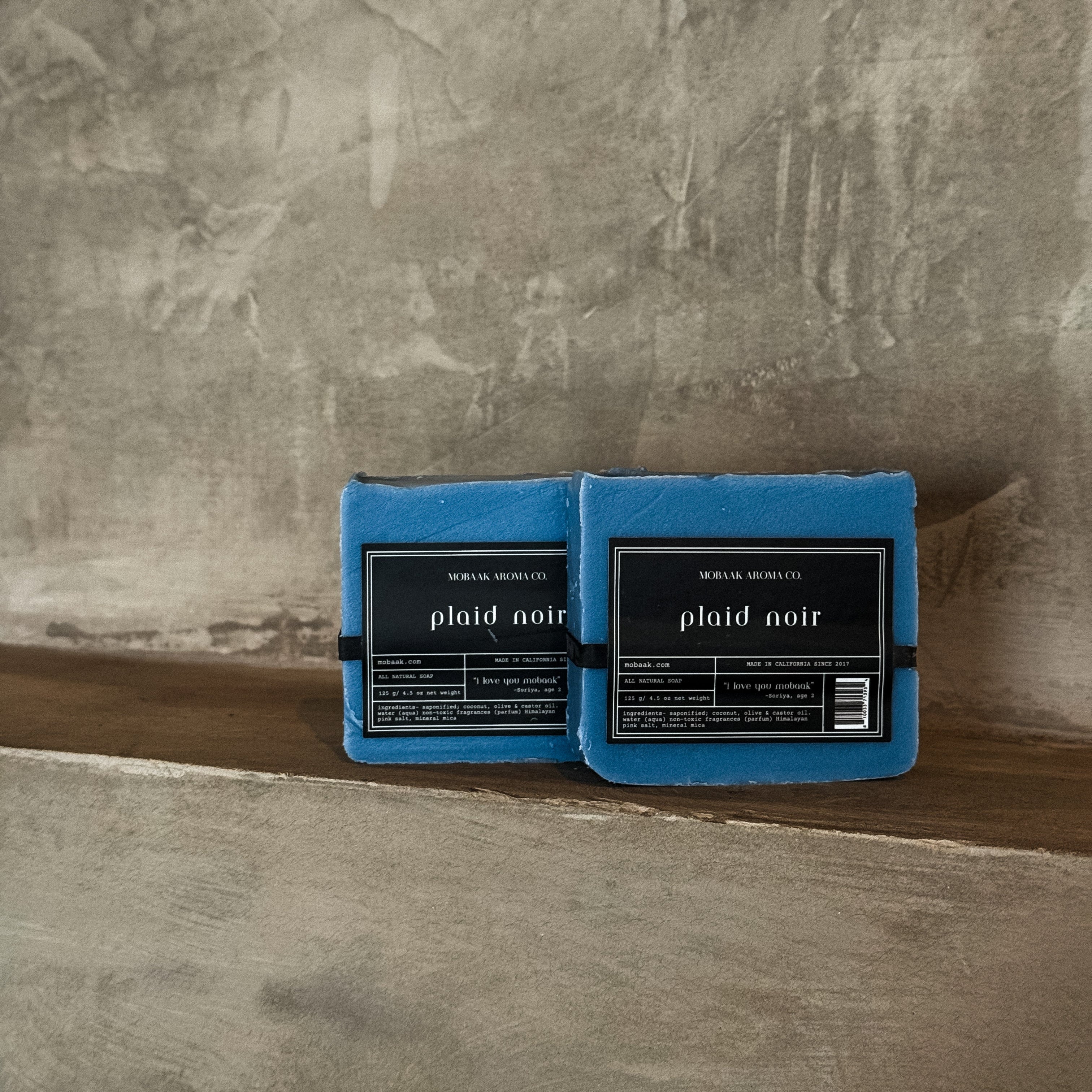 Plaid Noir Natural Soap