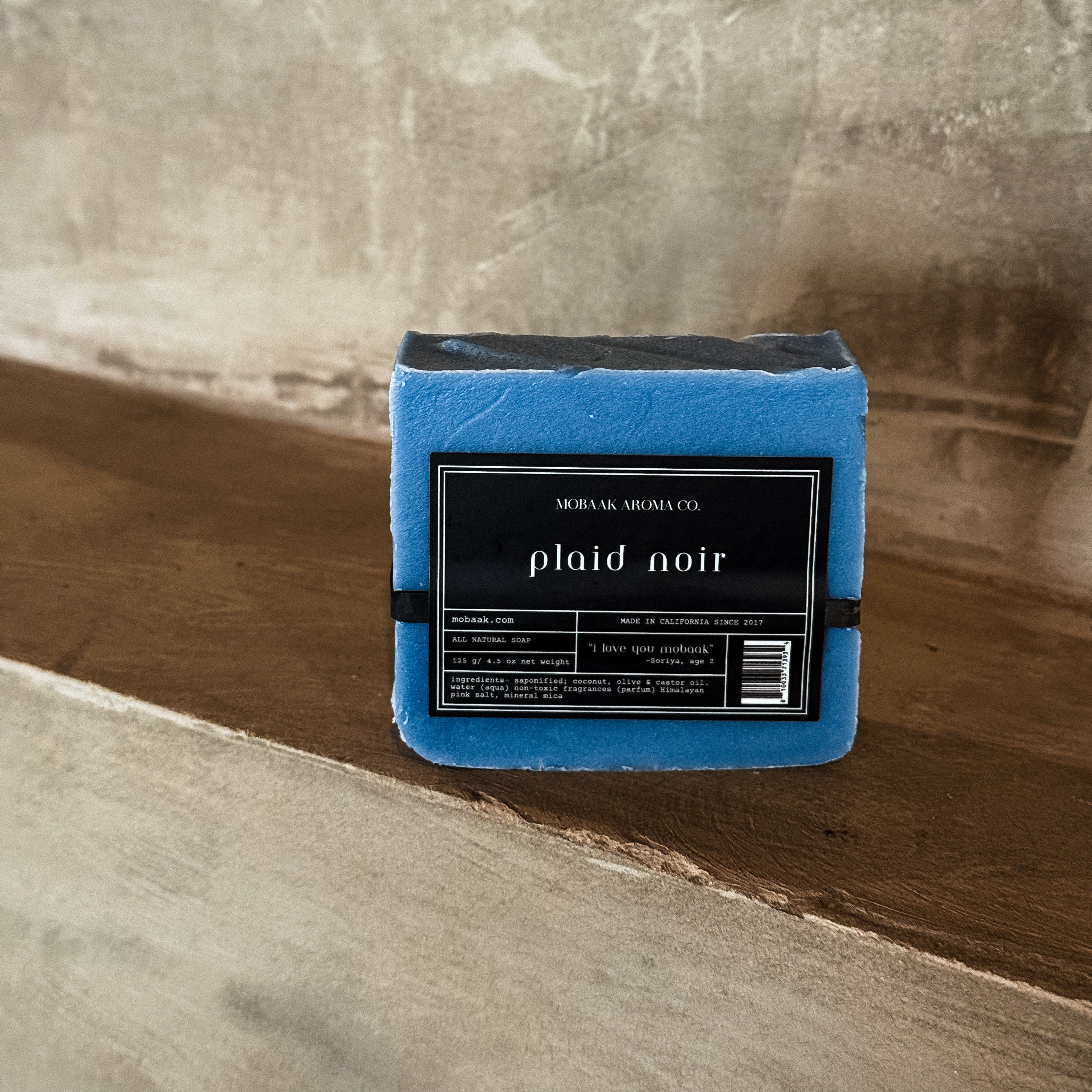 Plaid Noir Natural Soap