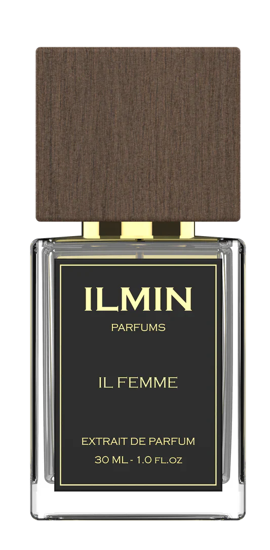 Ilmin Parfums IL Femme 30ml Extrait de Parfum – Luxurious niche scent for women with floral, woody, and sensual musk notes.