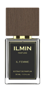 Ilmin Parfums IL Femme 30ml Extrait de Parfum – Luxurious niche scent for women with floral, woody, and sensual musk notes.