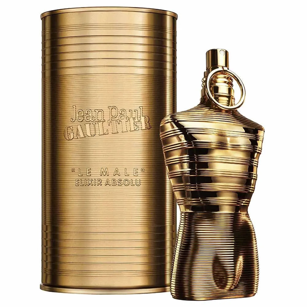 Jean Paul Gaultier Le Male Elixir Absolu 4.2 oz fragrance bottle for men
