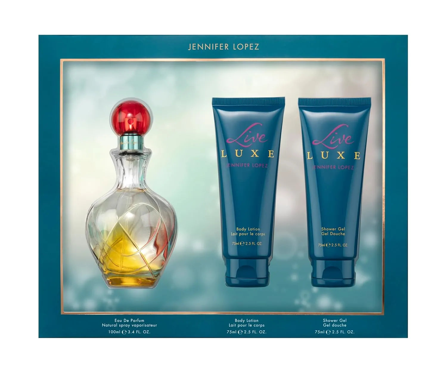 Jennifer Lopez Live Luxe women’s perfume set fruity floral fragrance