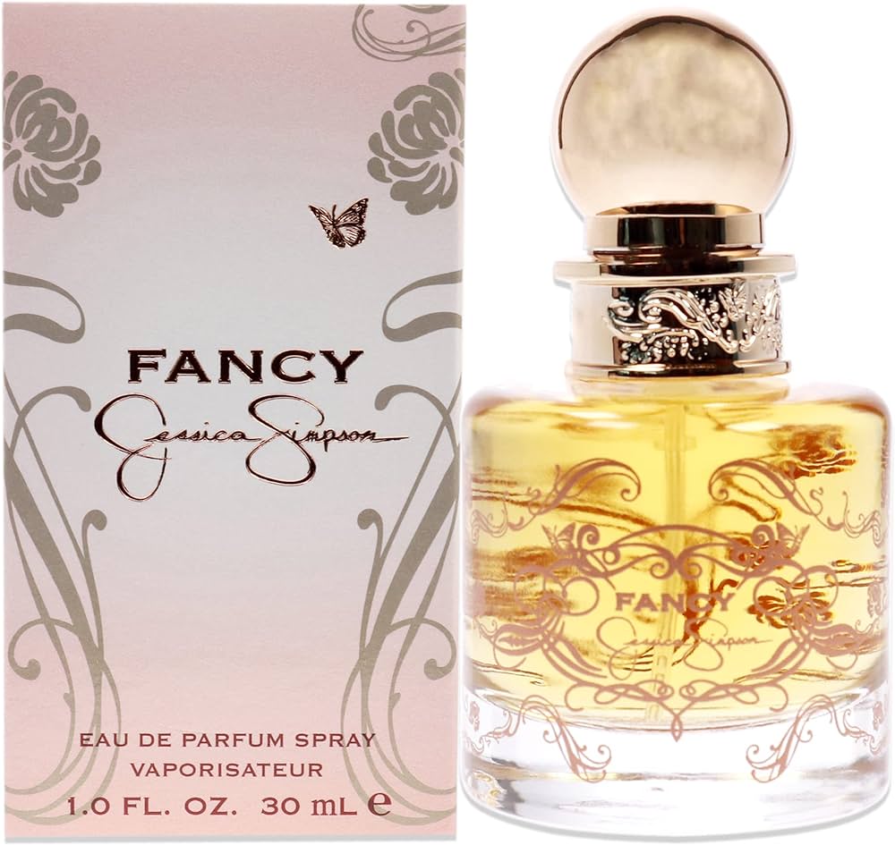 Fancy Jessica Simpson perfume bottle and packaging with floral design