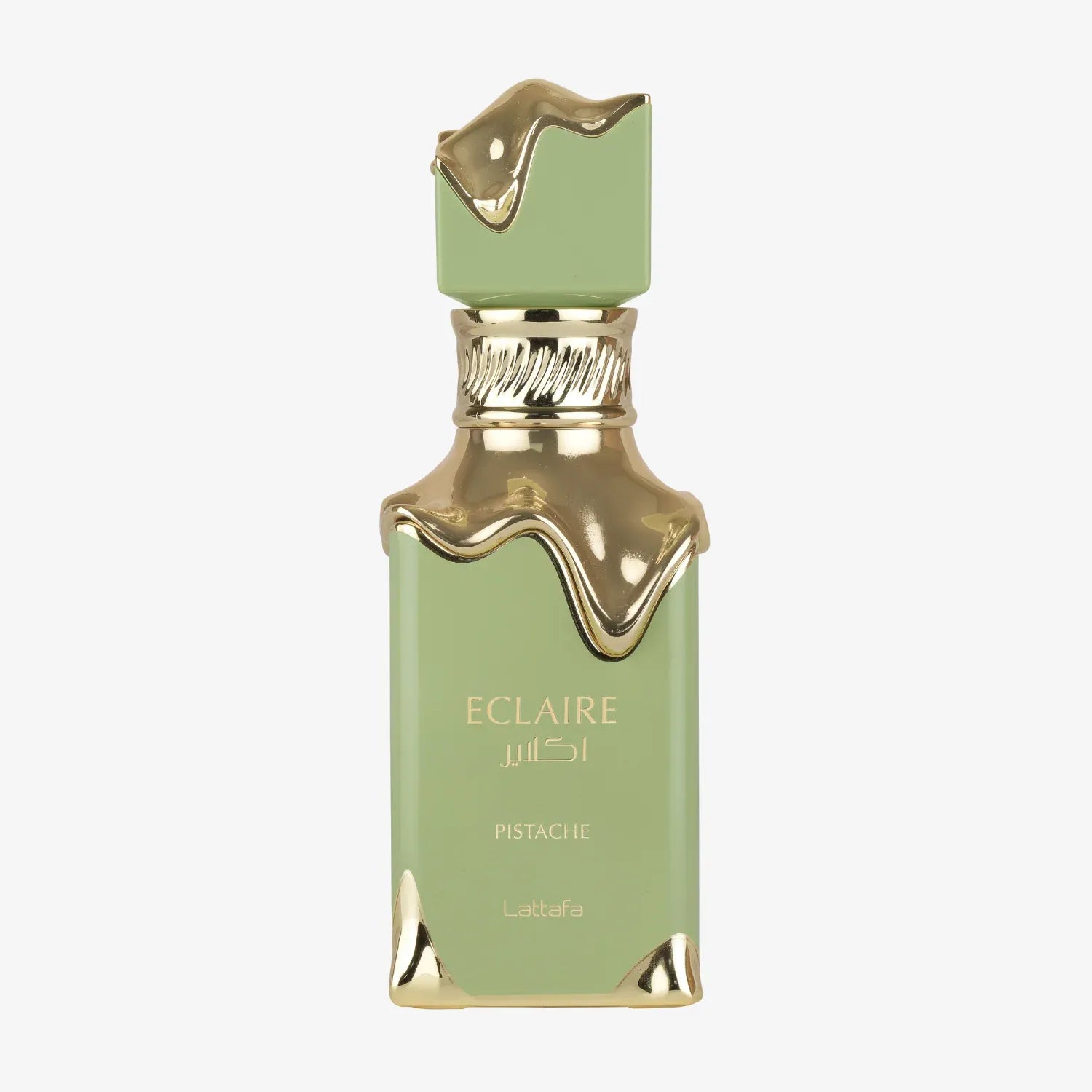Lattafa Eclaire Pistache 3.4 oz Eau de Parfum for women, creamy pistachio gourmand fragrance with soft musky warmth